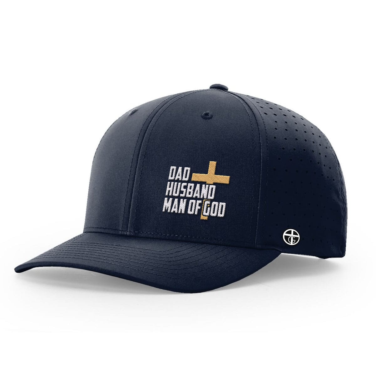 OurTrueGod Customs Hat Performance Hat / Navy / S Dad, Husband, Man of God Performance Hats