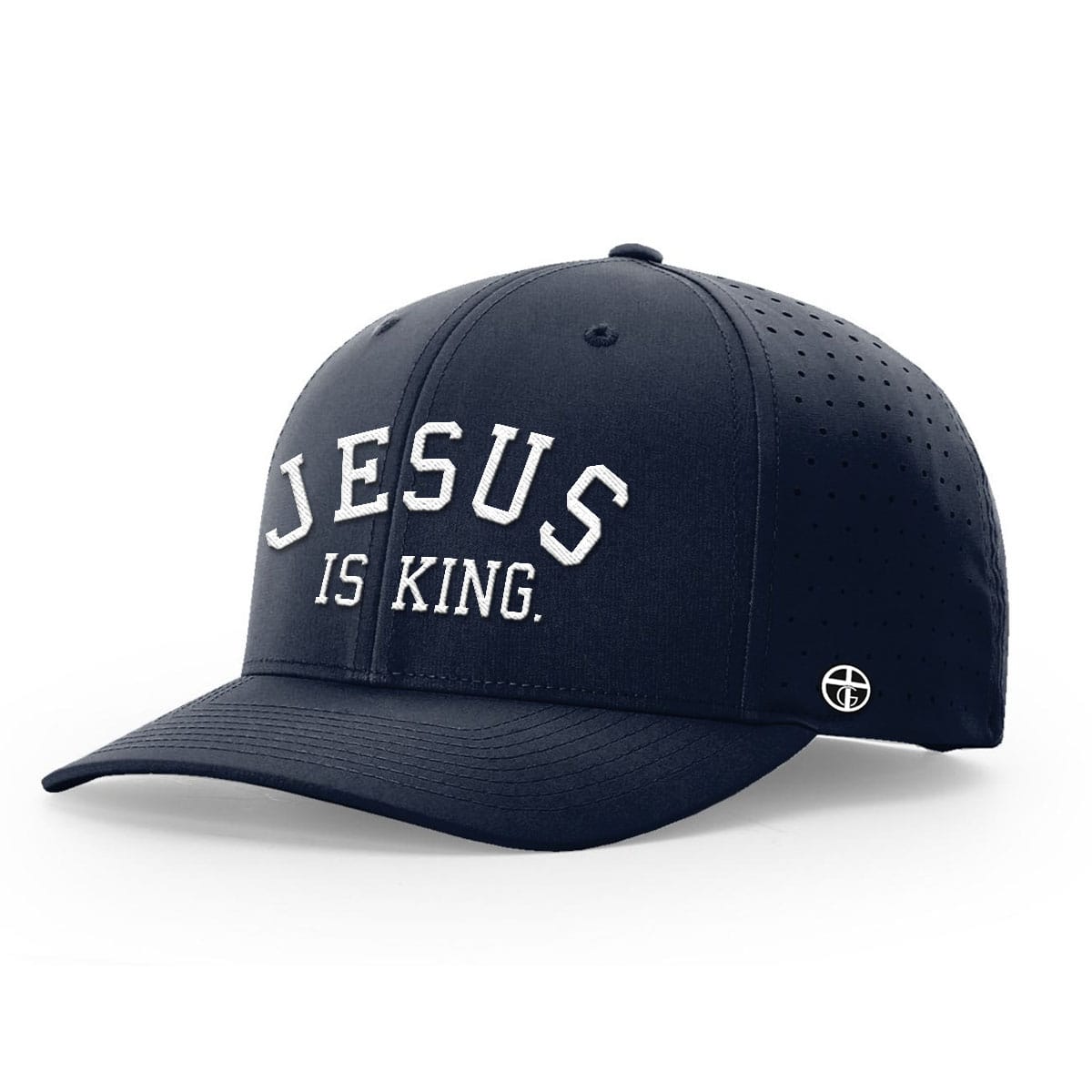 OurTrueGod Customs Hat Performance Hat / Navy / S Jesus Is King Performance Hats