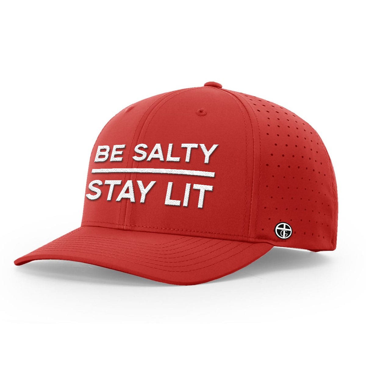 OurTrueGod Customs Hat Performance Hat / Red / S Be Salty Stay Lit Performance Hats
