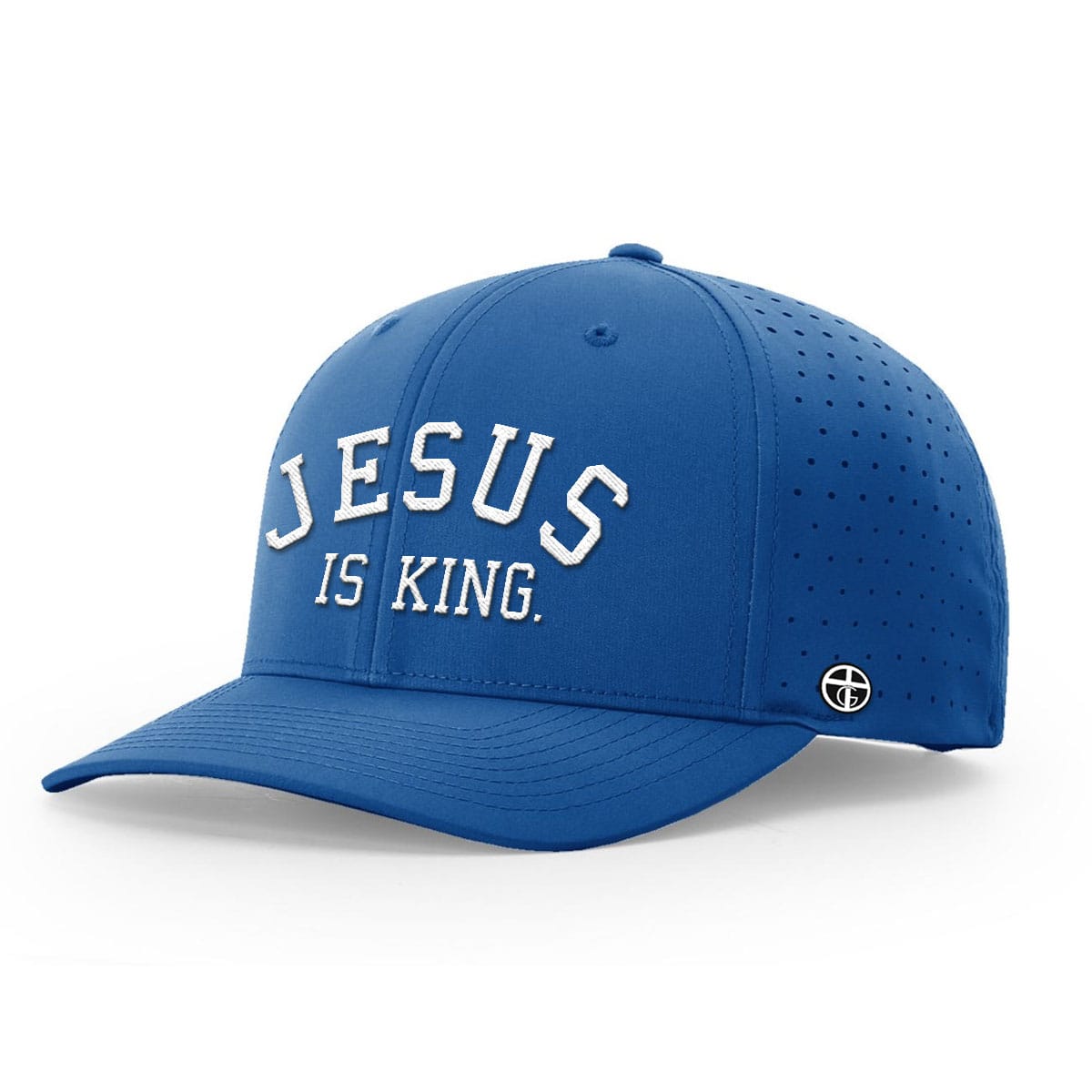 OurTrueGod Customs Hat Performance Hat / Royal Blue / S Jesus Is King Performance Hats