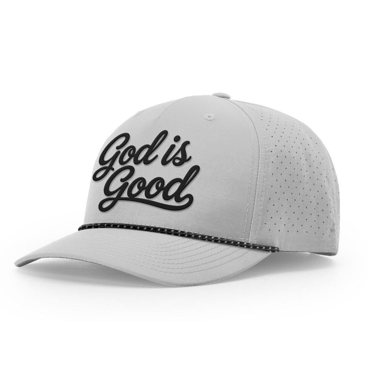 OurTrueGod Customs Hat Performance Hat / Silver and Black Silver / One Size God Is Good Performance Rope Hats
