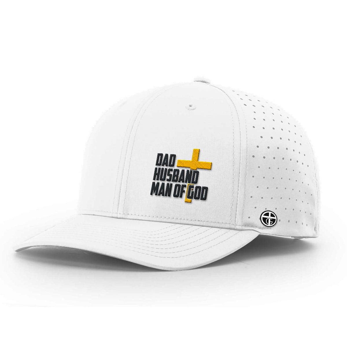 OurTrueGod Customs Hat Performance Hat / White / S Dad, Husband, Man of God Performance Hats