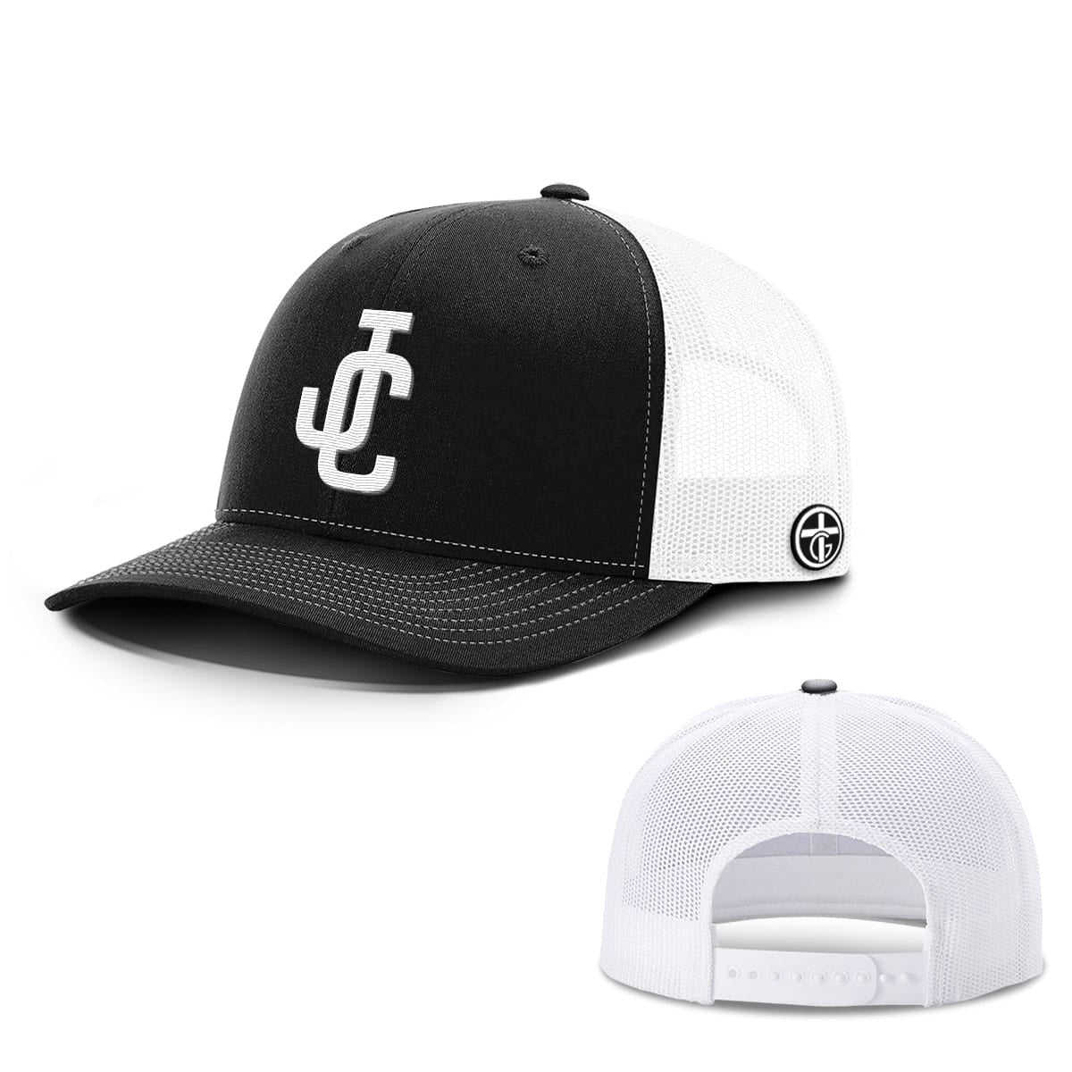 OurTrueGod Customs Hat Snapback / Black and White / One Size JC Hats