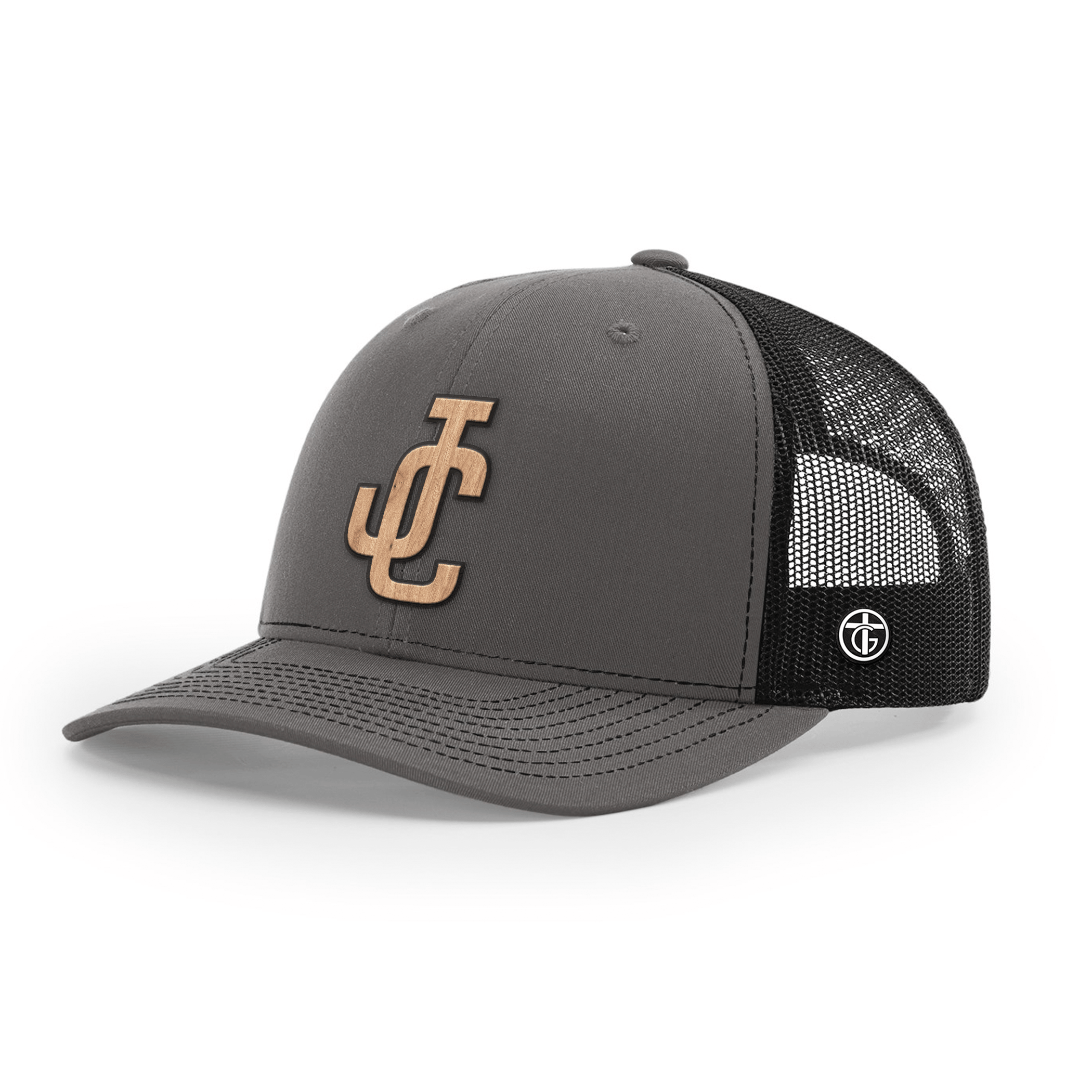 OurTrueGod Customs Hat Snapback / Charcoal and Black / One Size JC Wood Patch Hats