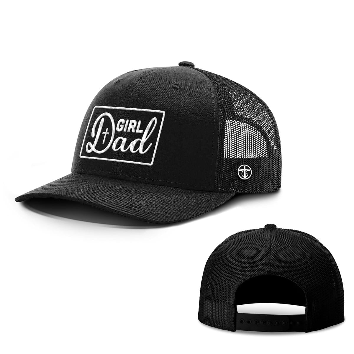 OurTrueGod Customs Hat Snapback / Full Black / One Size Christian Girl Dad Hats