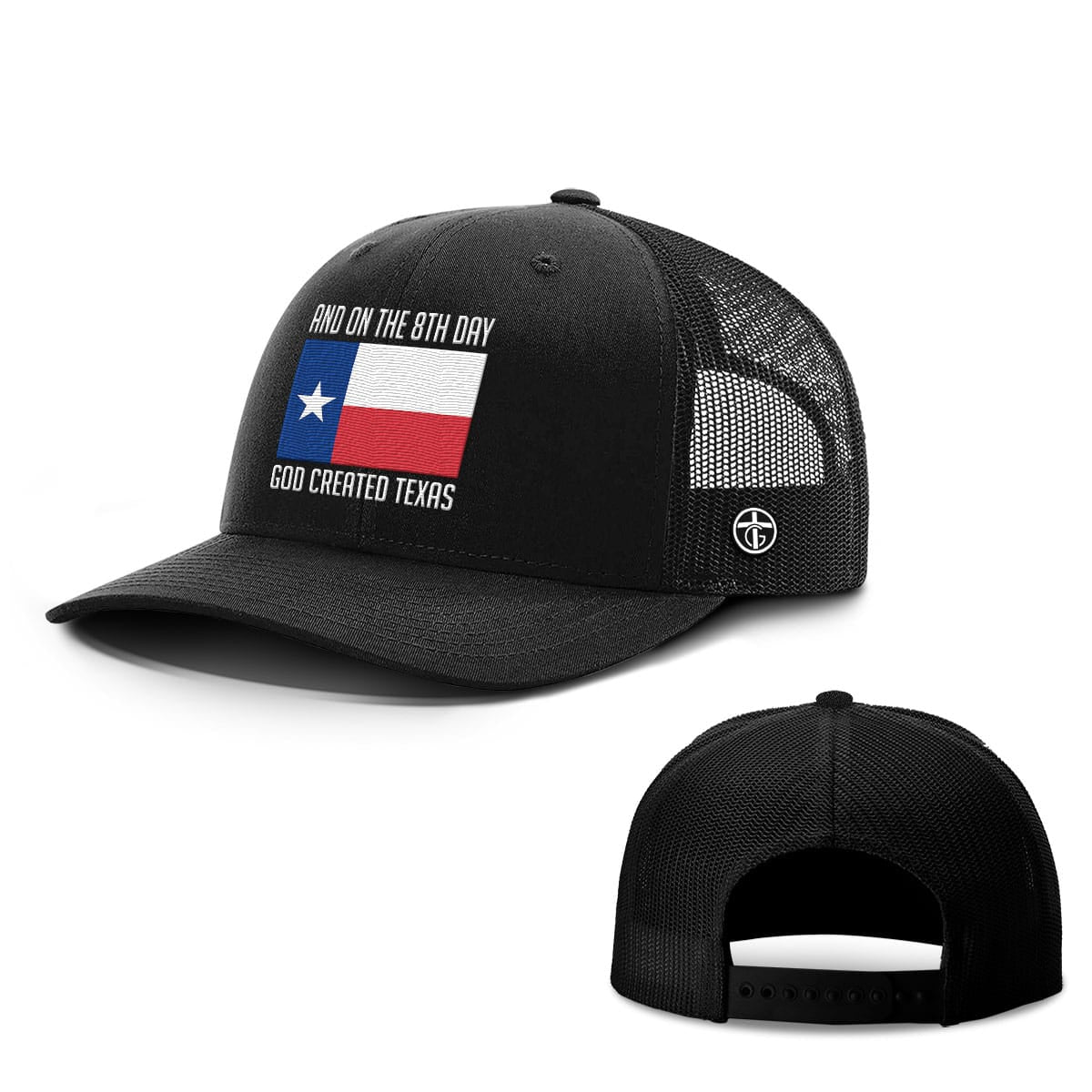 OurTrueGod Customs Hat Snapback / Full Black / One Size God Created Texas Hats