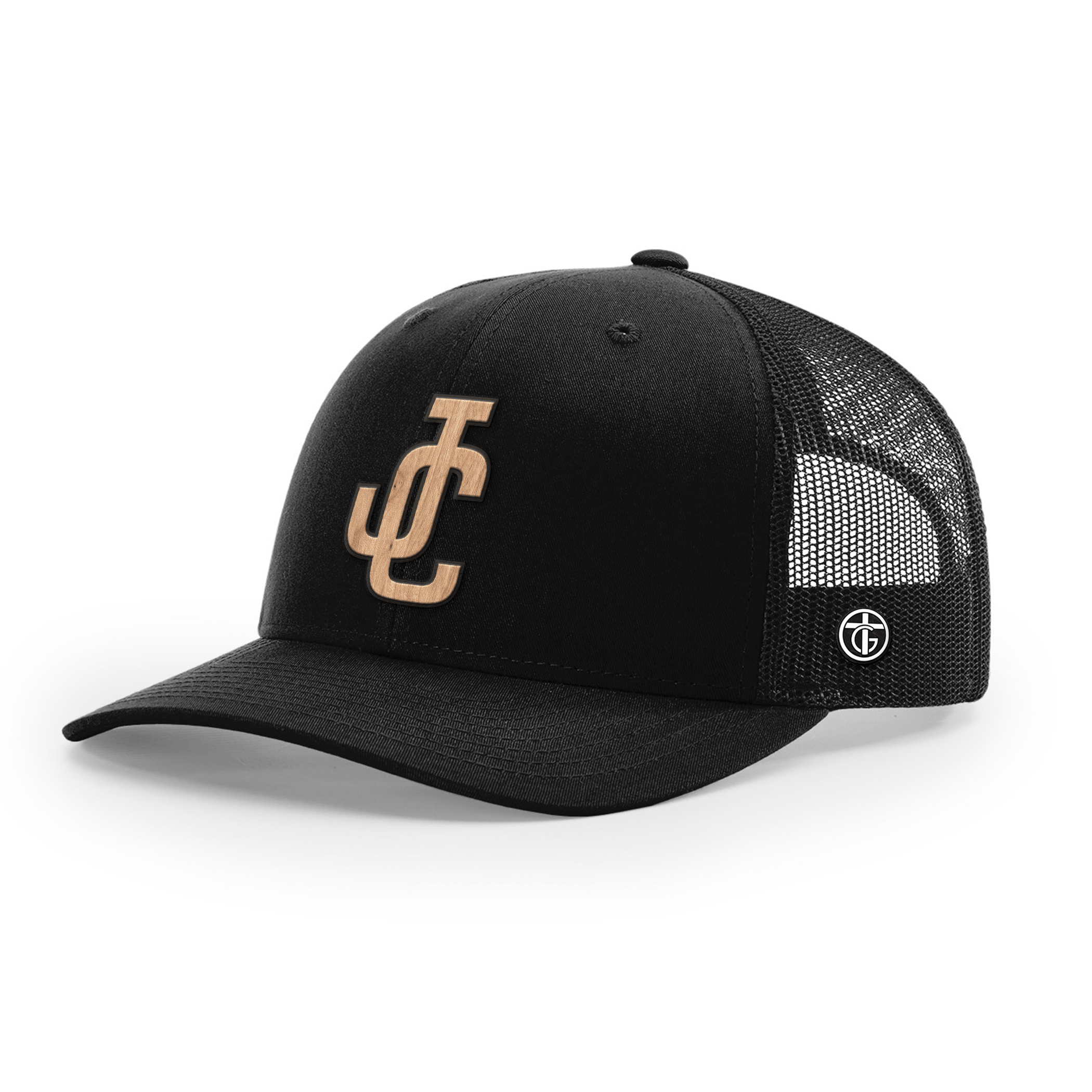 OurTrueGod Customs Hat Snapback / Full Black / One Size JC Wood Patch Hats