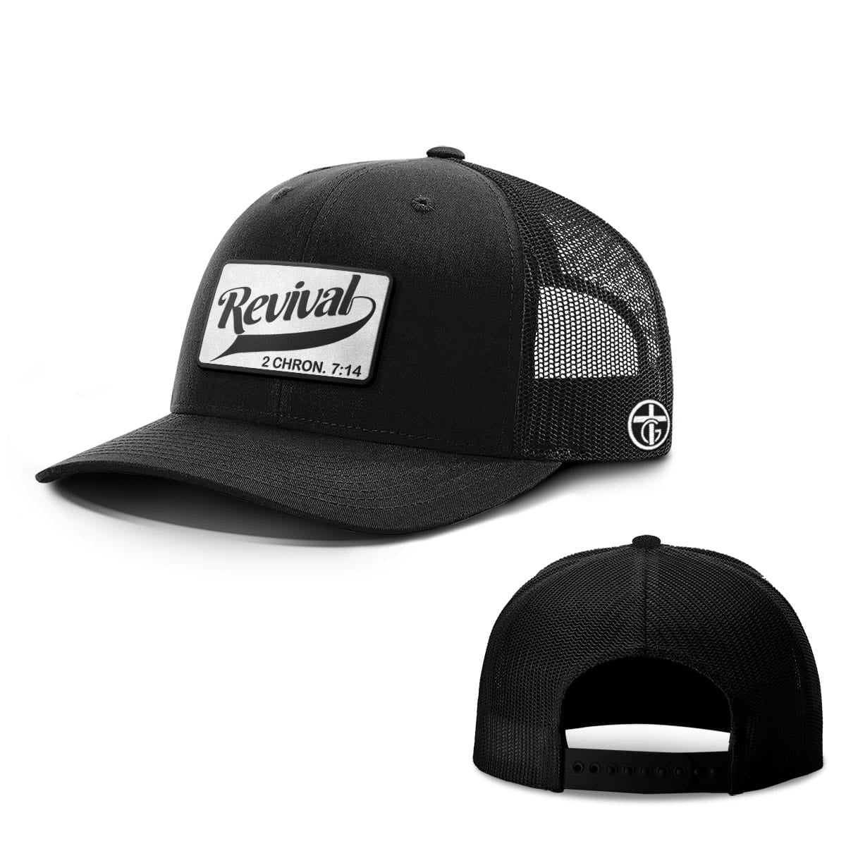 OurTrueGod Customs Hat Snapback / Full Black / One Size Revival Patch Hats