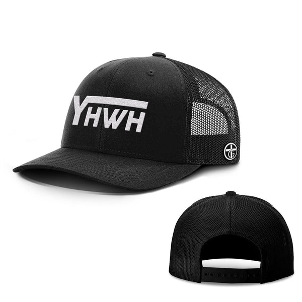 YHWH Hat, Snapback in Full Black