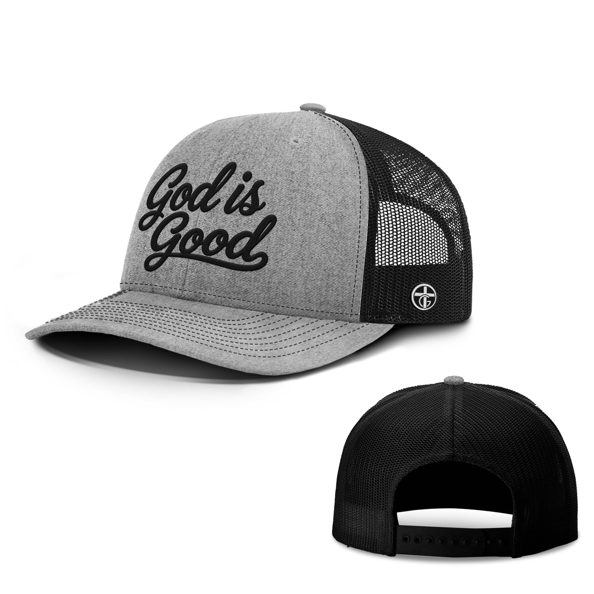 OurTrueGod Customs Hat Snapback / Heather and Black / One Size God Is Good Hats
