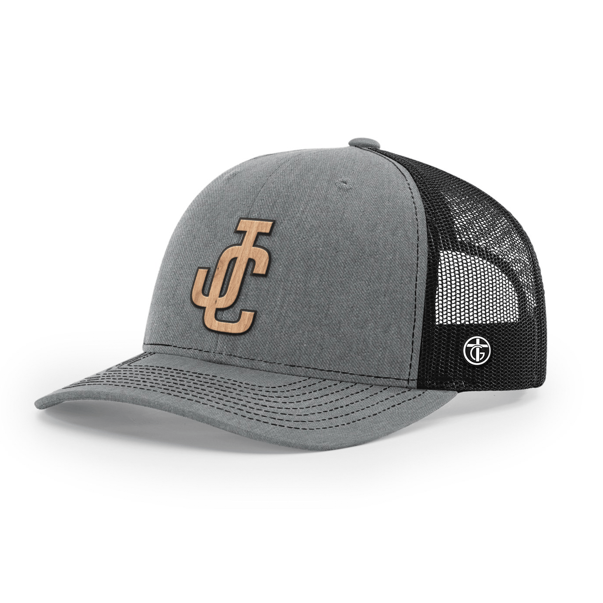 OurTrueGod Customs Hat Snapback / Heather and Black / One Size JC Wood Patch Hats