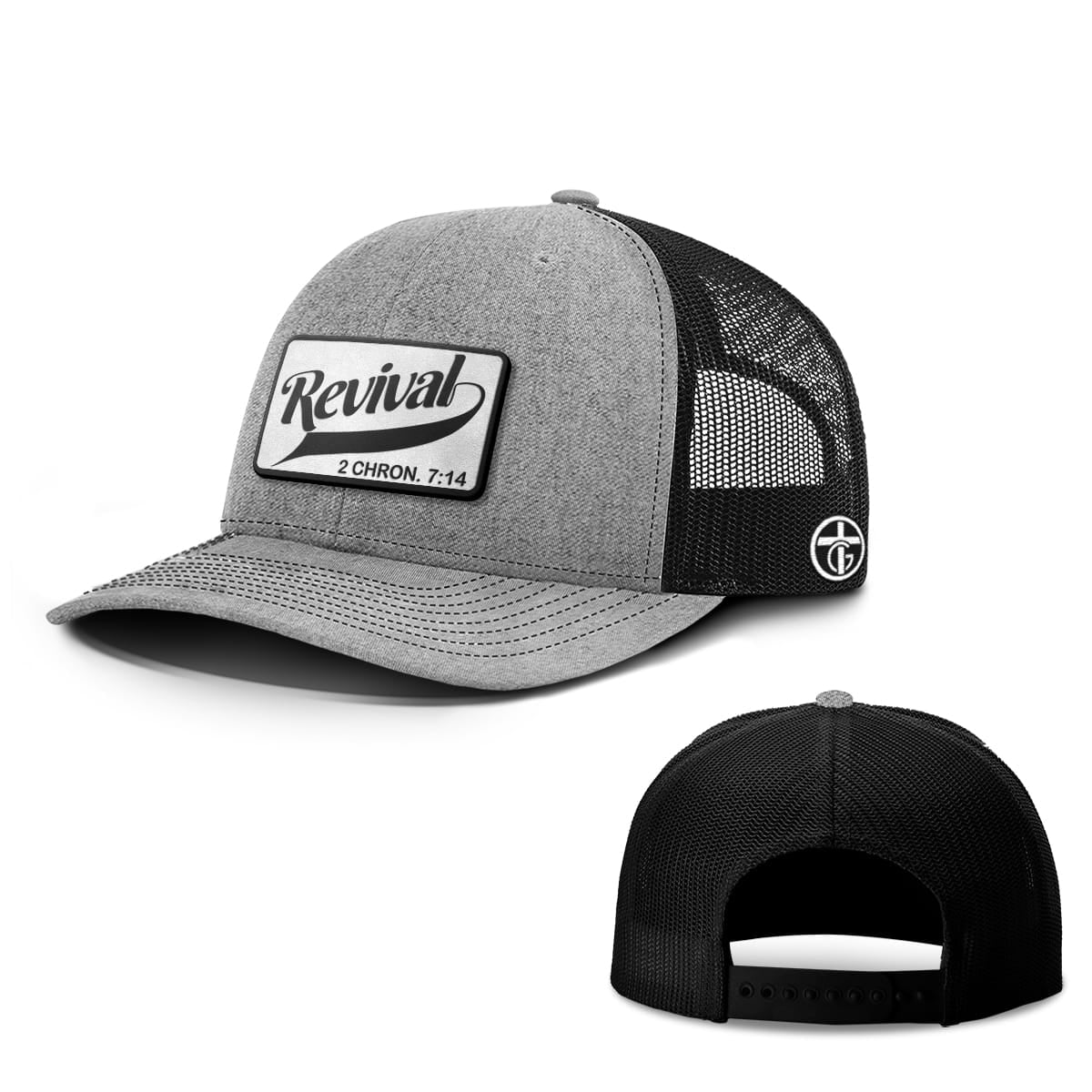 Revival Patch Hat, Snapback in Heather and Black