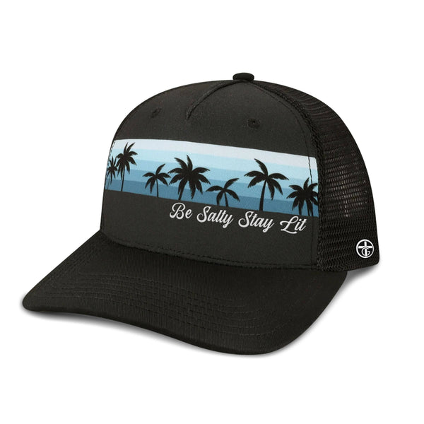 Limited Edition Be Salty Stay Lit Snapback Hat in Moonlit Palms