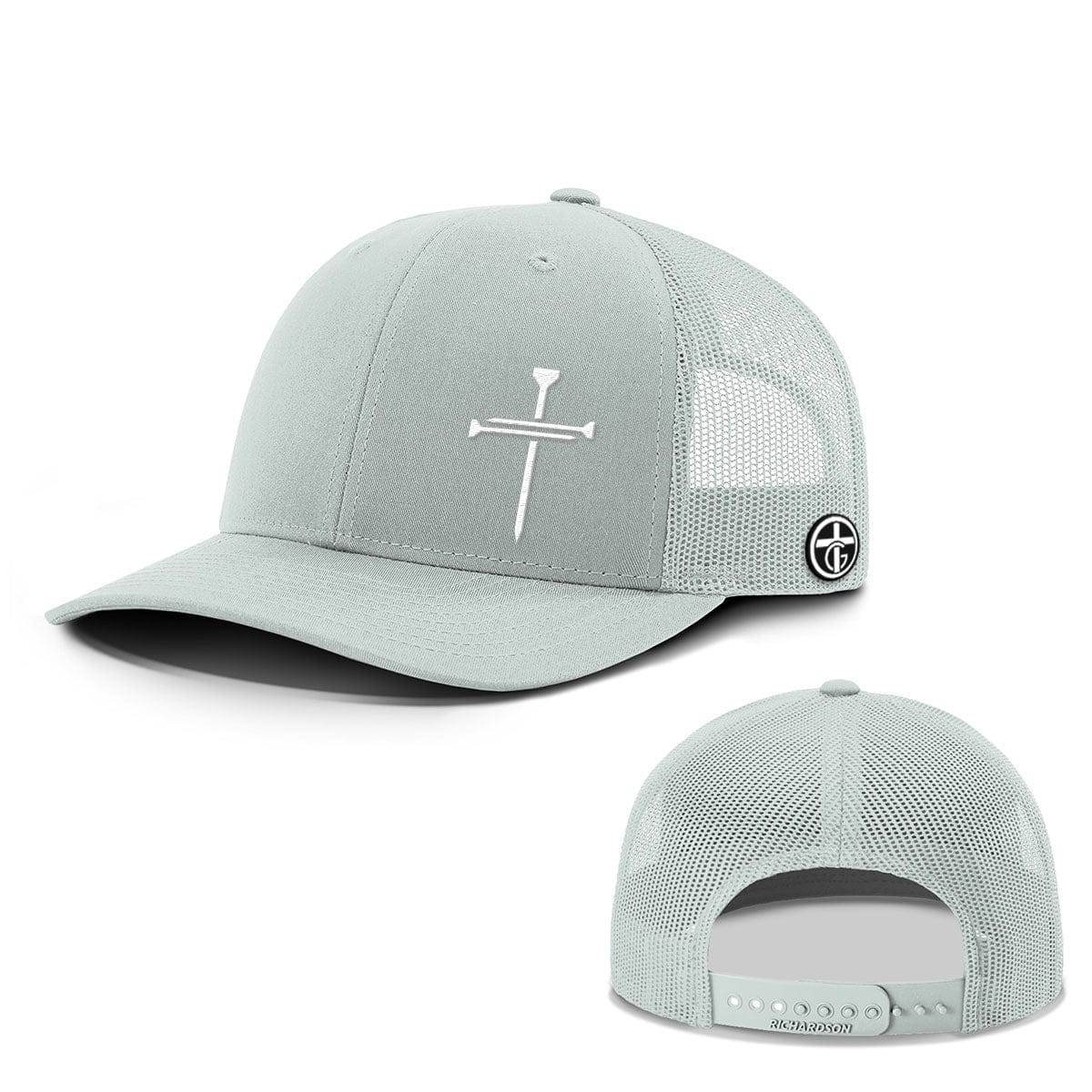 OurTrueGod Customs Hat Snapback / Quarry / One Size Nail Cross Lower Left Everyday Faith Hats