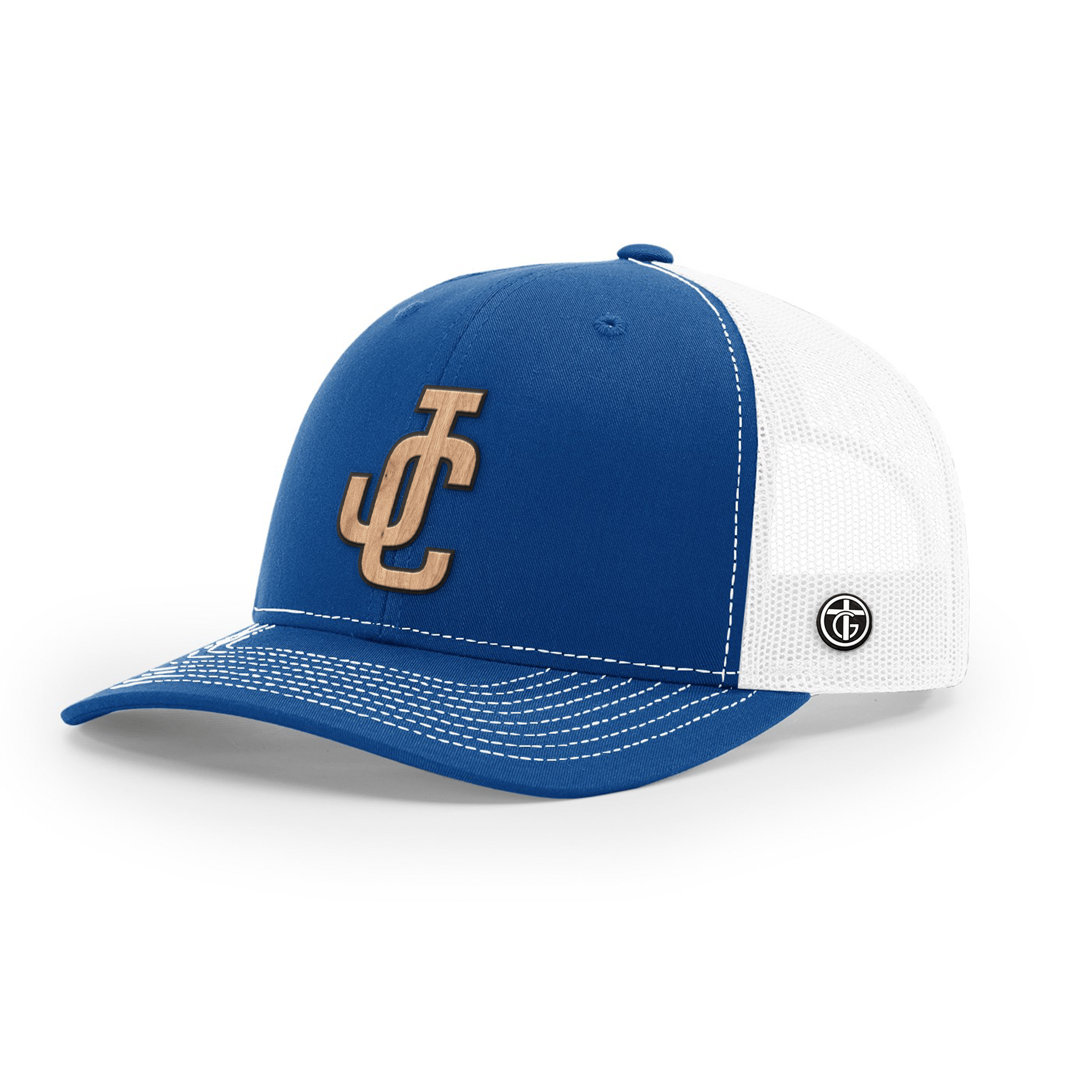 OurTrueGod Customs Hat Snapback / Royal Blue and White / One Size JC Wood Patch Hats