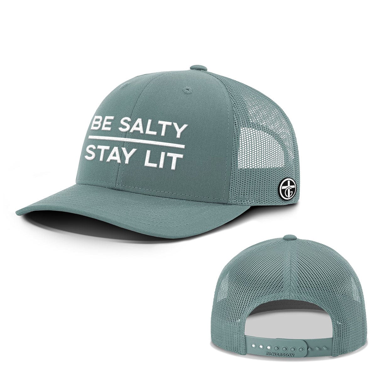 OurTrueGod Customs Hat Snapback / Smoke Blue / One Size Be Salty - Stay Lit Everyday Faith Hats