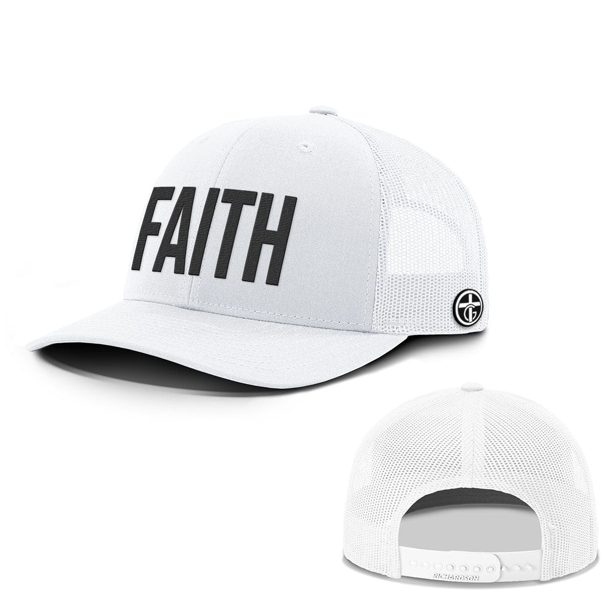 OurTrueGod Customs Hat Snapback / White / One Size FAITH Everyday Faith Hats