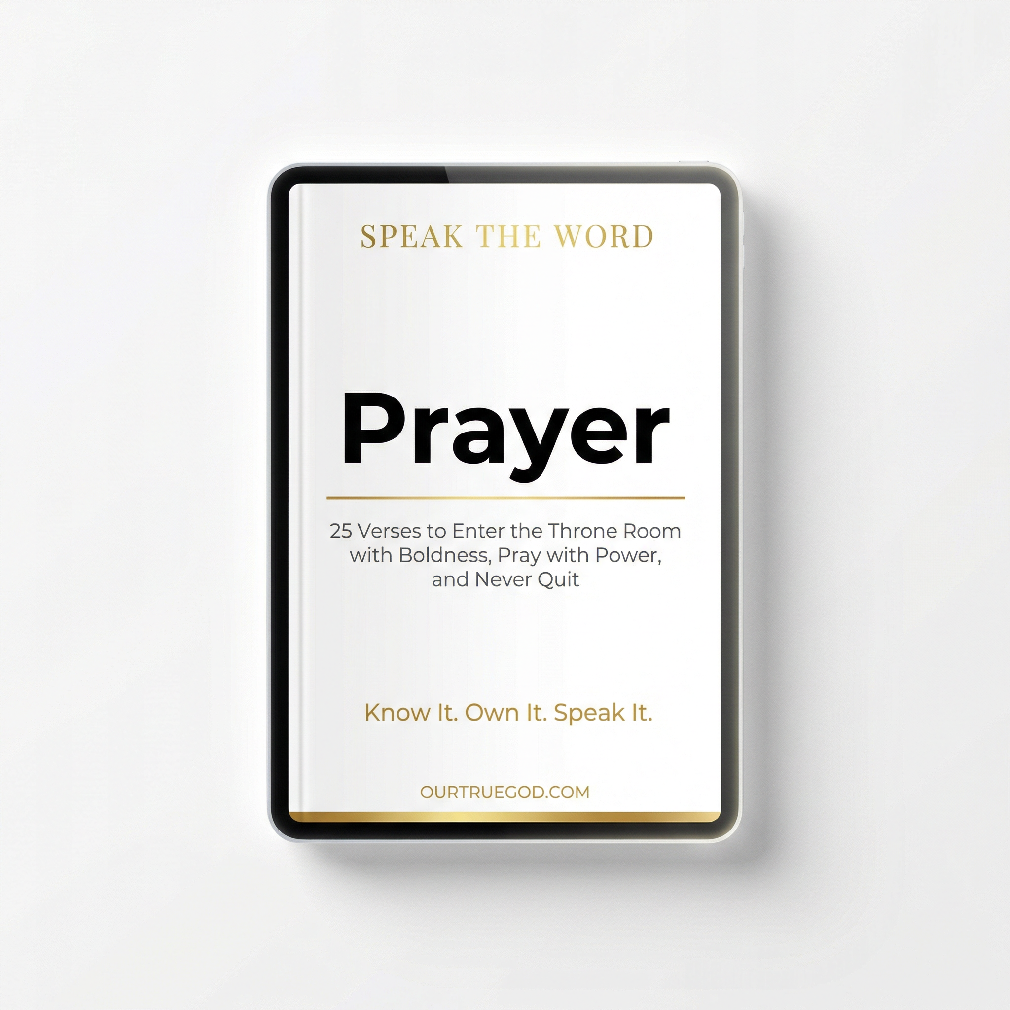 Speak The Word: Prayer