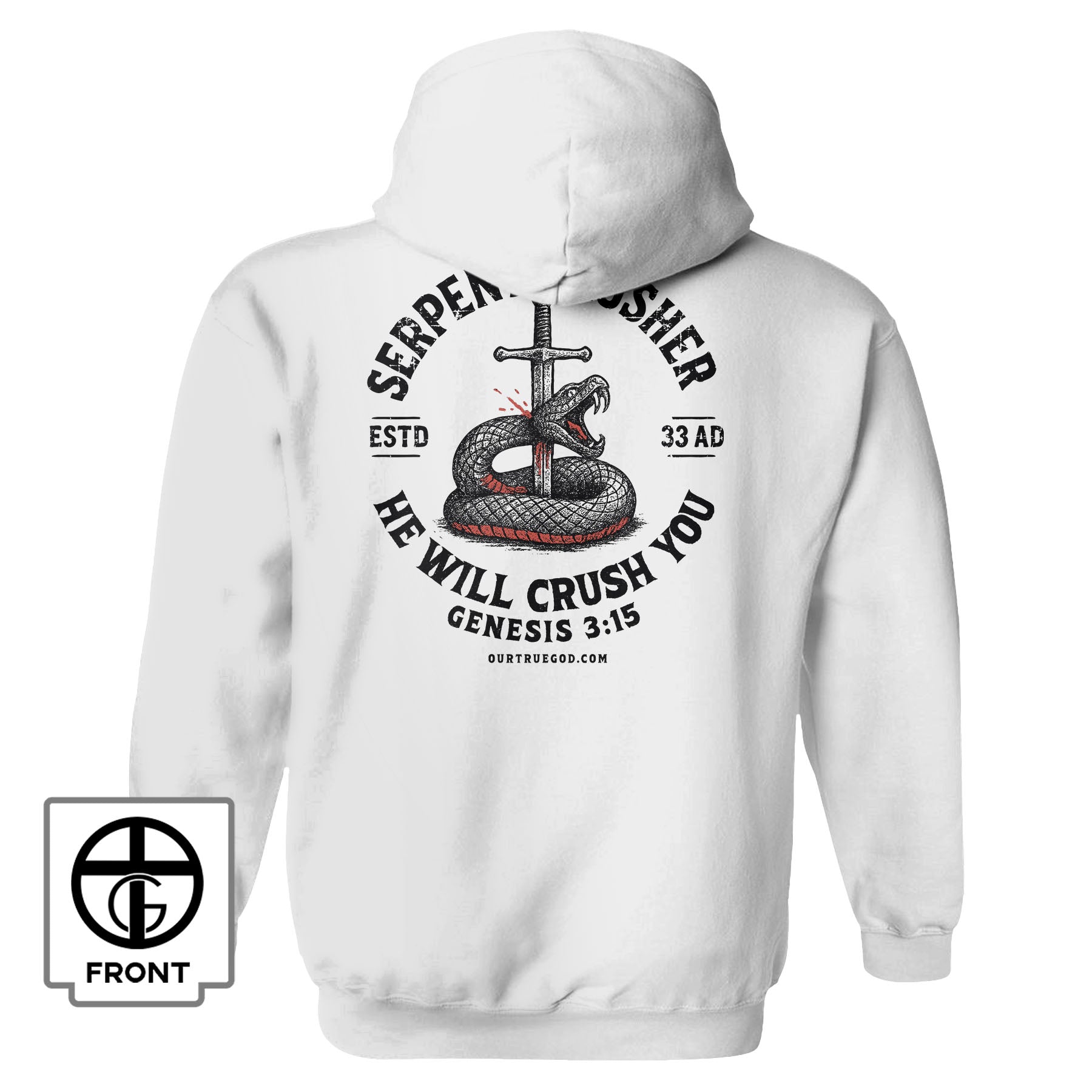 Serpent Crusher Hoodie - Our True God