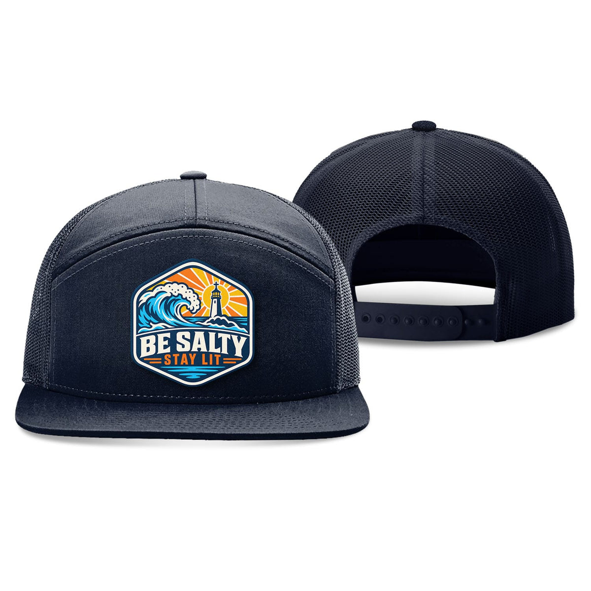 SunFrog Solutions Hat Be Salty Stay Lit Patch Trucker Hat