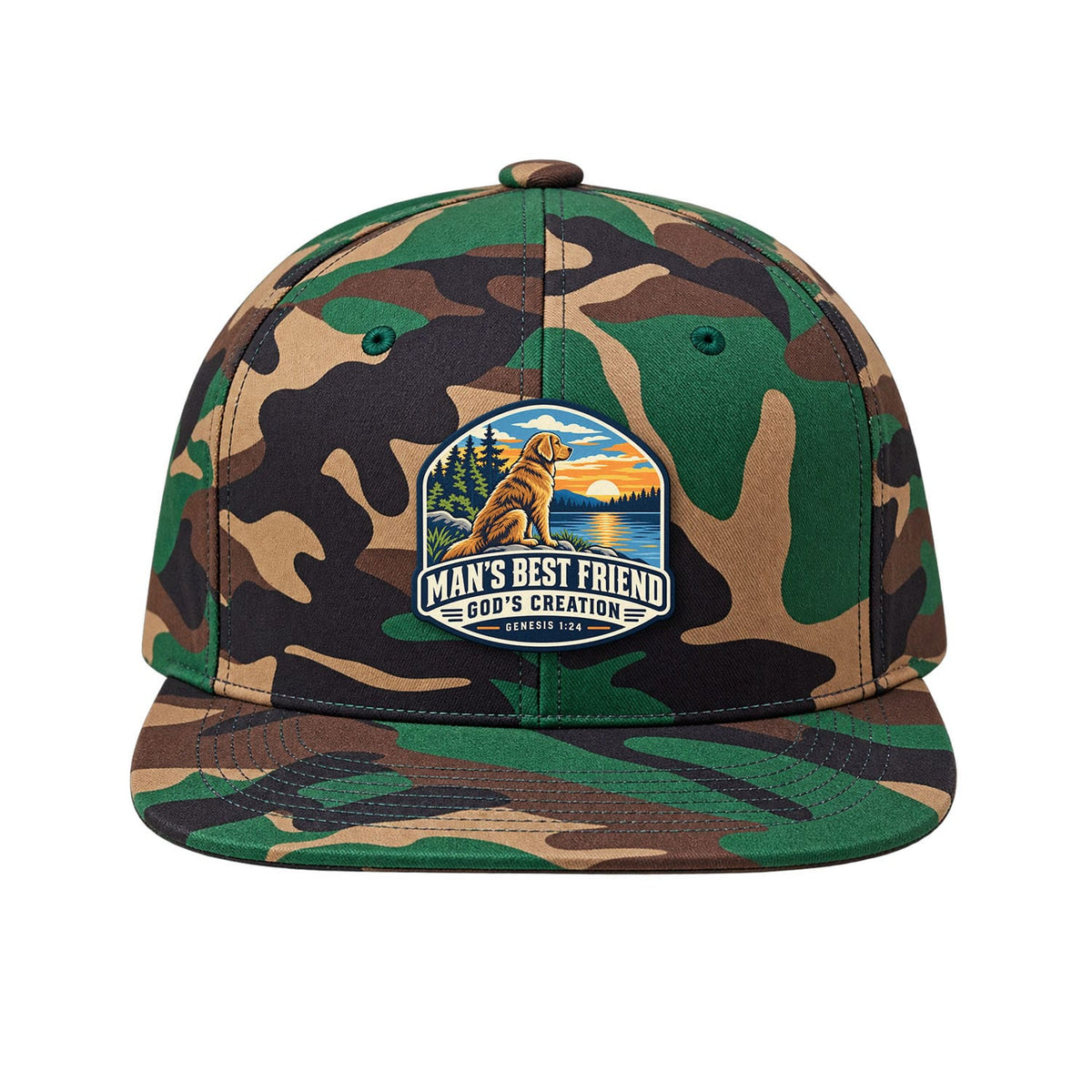 SunFrog Solutions Hat Heritage Camo Man's Best Friend Trucker Hat