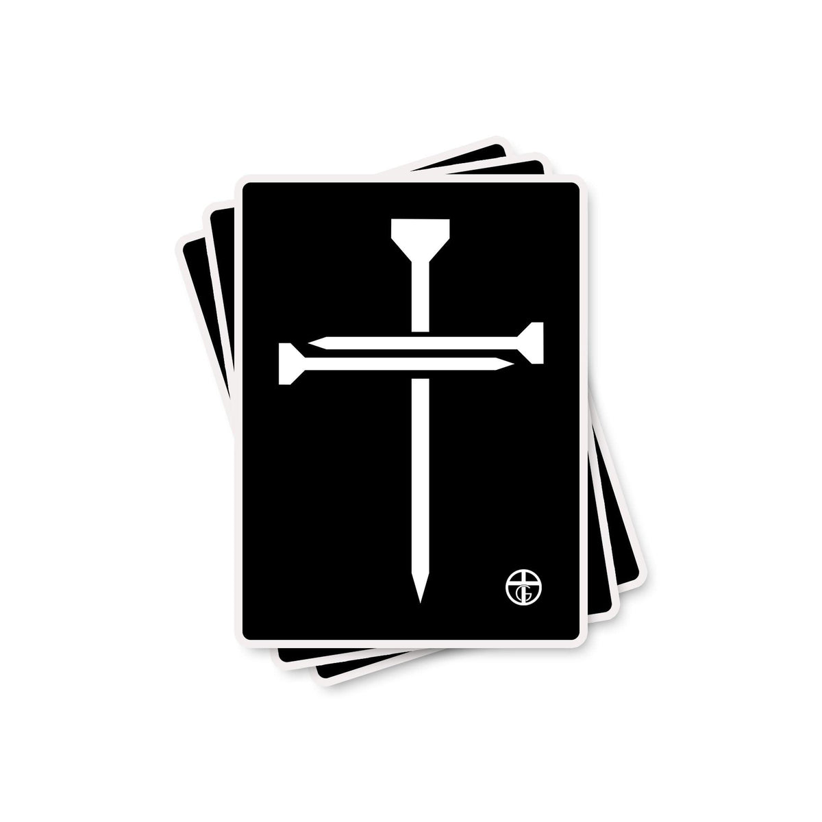 3 Nail Cross Decals