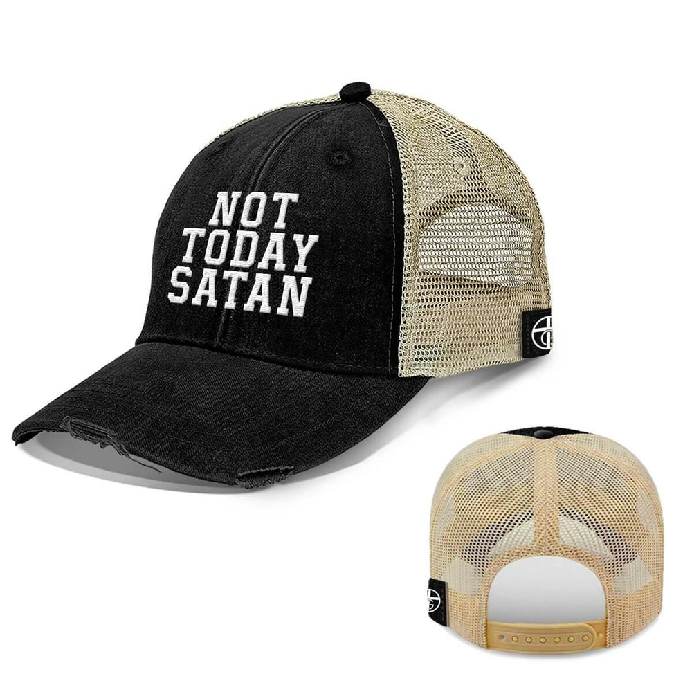 Not Today Satan Trucker Hats - Our True God