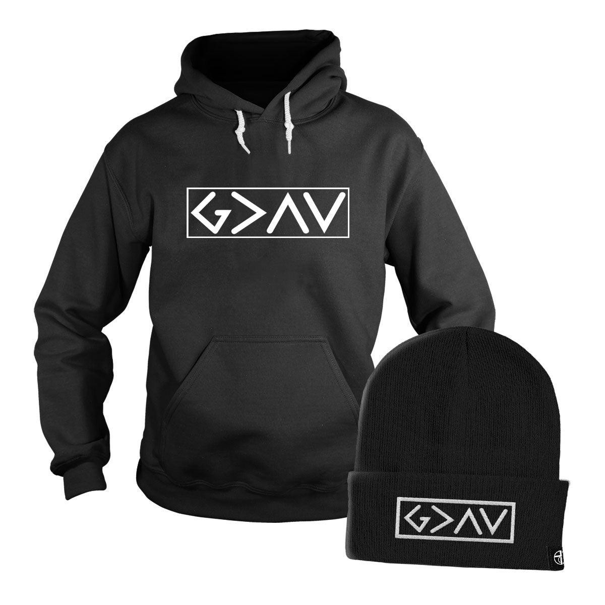 God Is Greater Than High and Lows Hoodie + Free Beanie