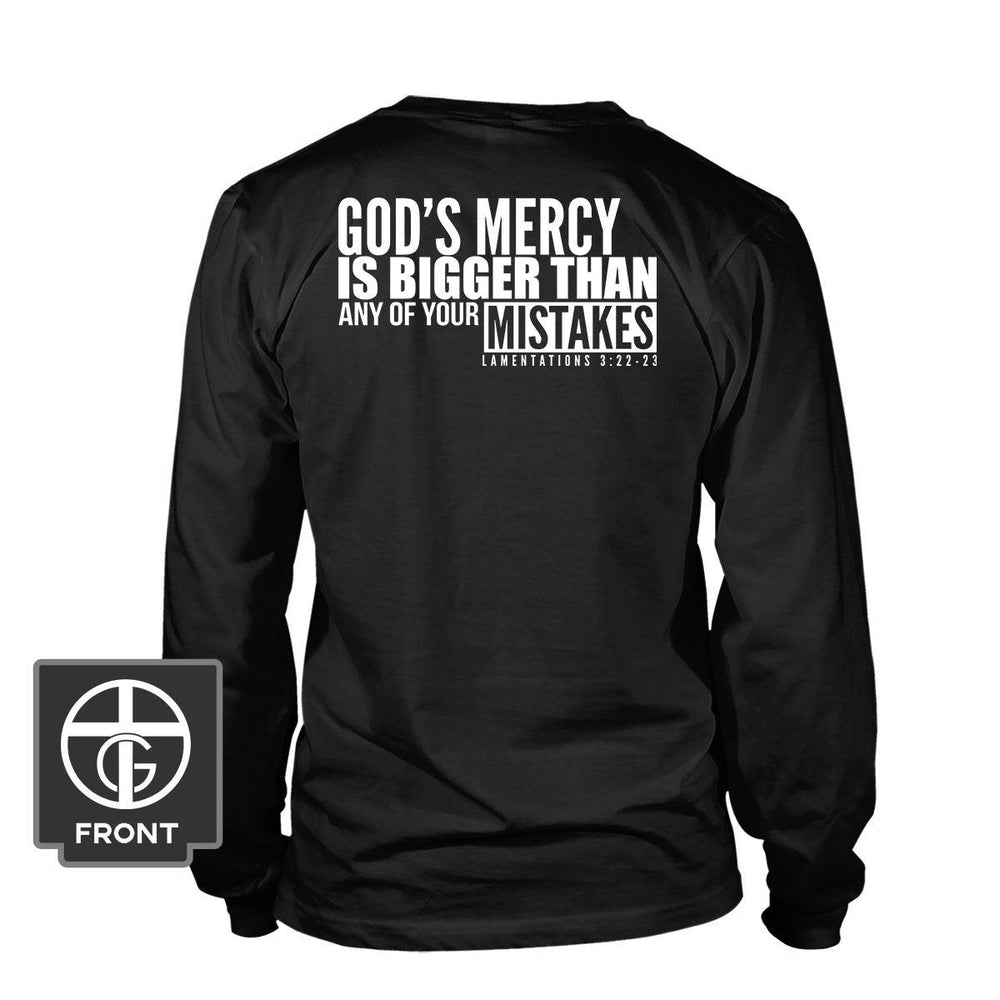 God's Mercy Is Bigger (Back Print) Long Sleeve - Our True God