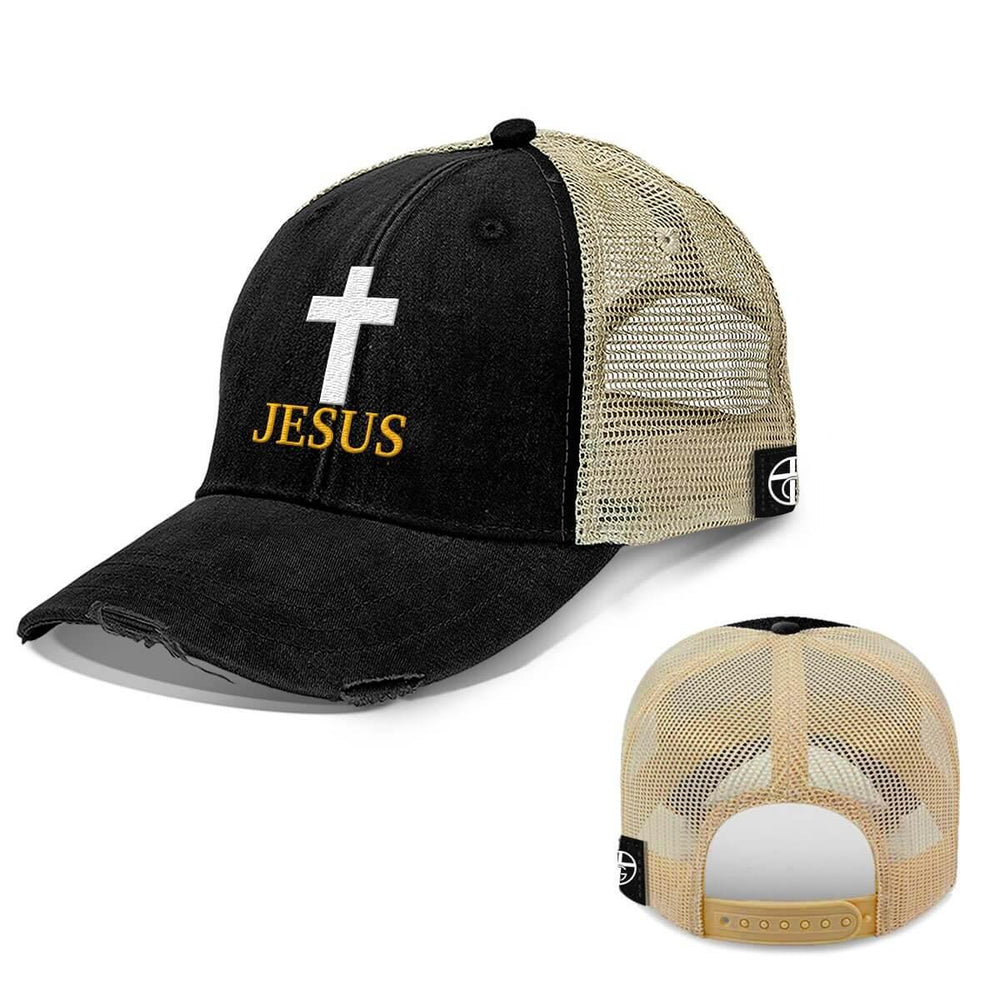Jesus Cross Trucker Hats - Our True God