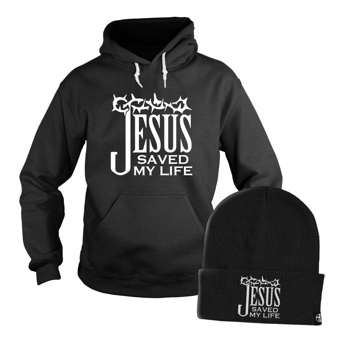 Jesus Saved My Life Hoodie + Free Beanie - Our True God