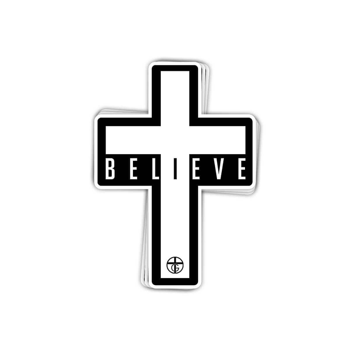 Cross Believe Decals - Our True God