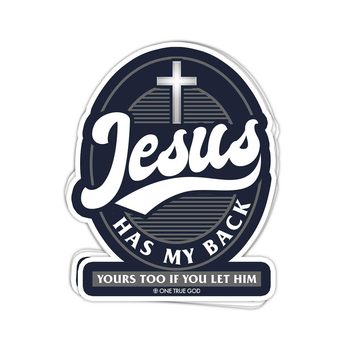 Jesus Has My Back Decals