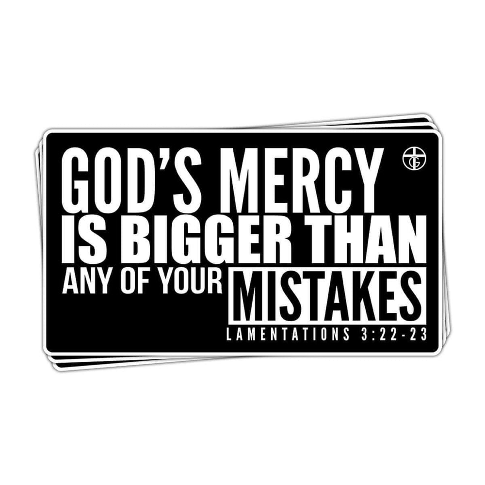 God's Mercy Is Bigger Decals - Our True God