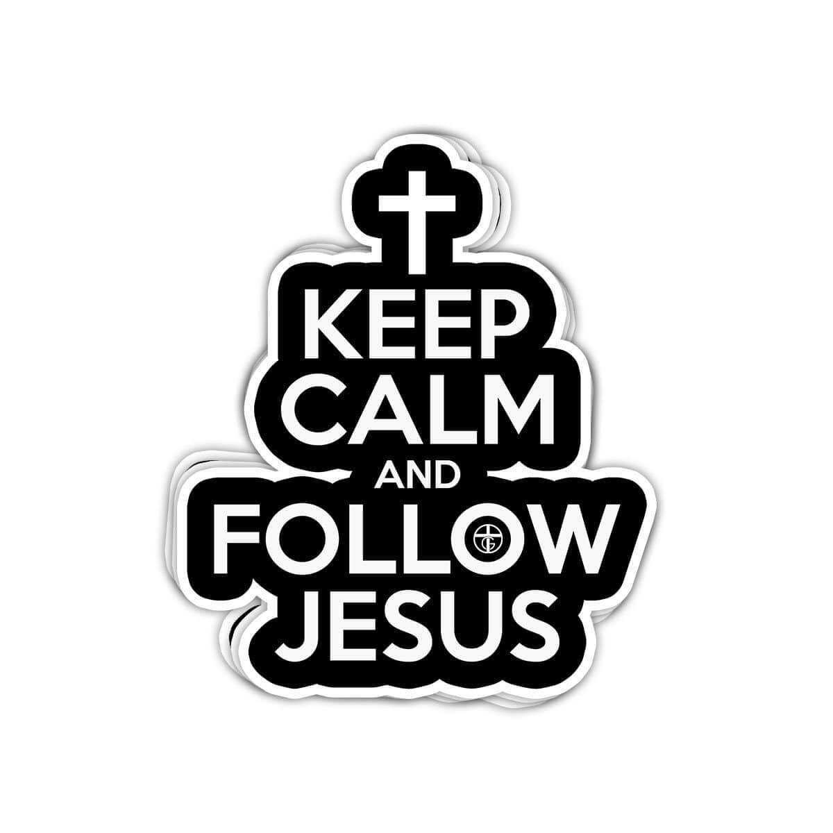Keep Calm and Follow Jesus Decals