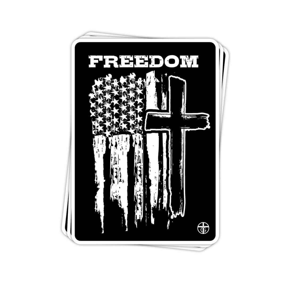 Freedom Flag Vertical Decals