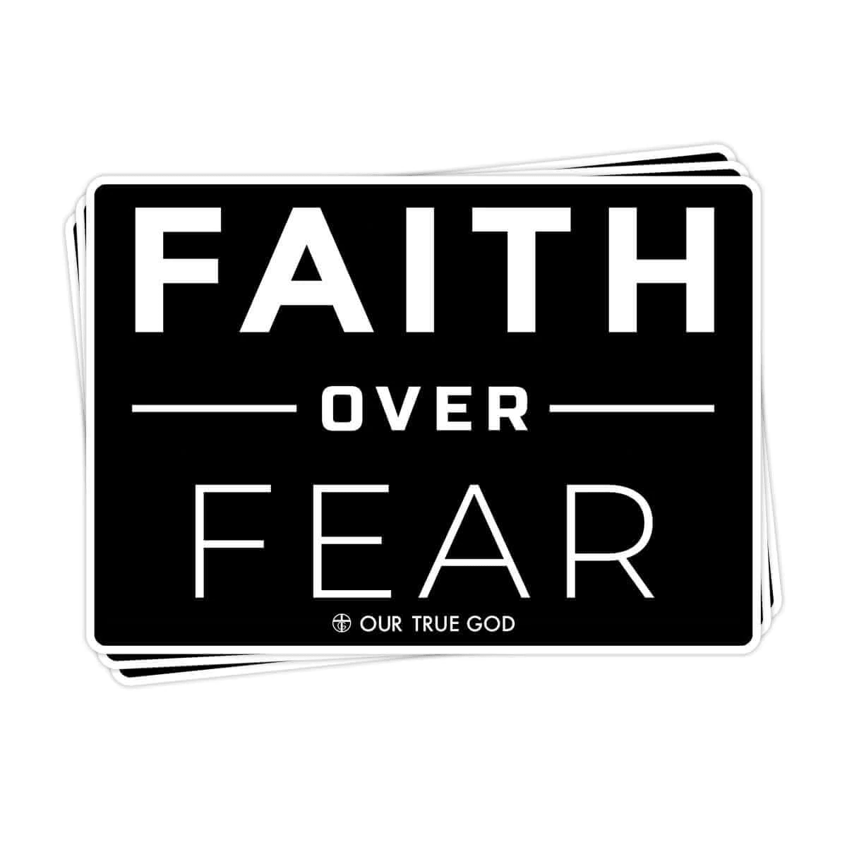EDGE Printed Products Decal Faith Over Fear Decals