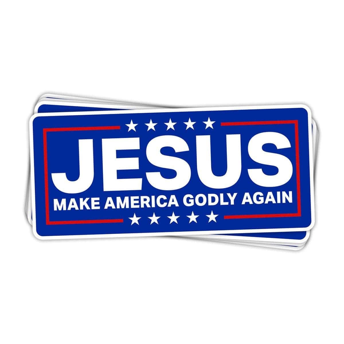 EDGE Printed Products Decal Jesus Make America Godly Again Decals