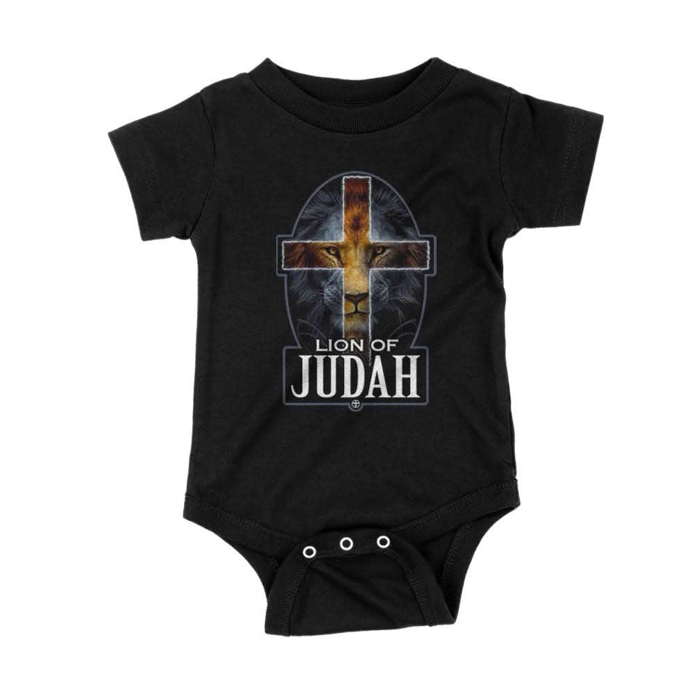 Lion Of Judah Cross Kids Shirts - Our True God