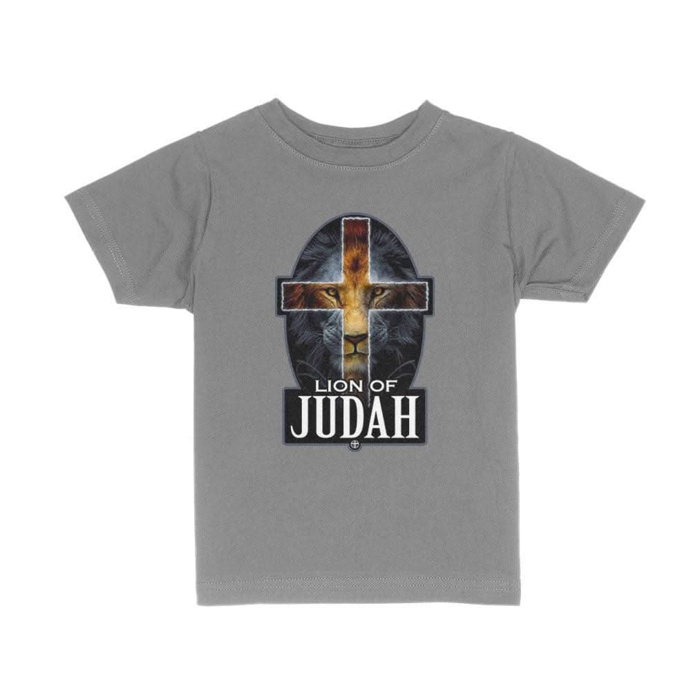 Lion Of Judah Cross Kids Shirts - Our True God