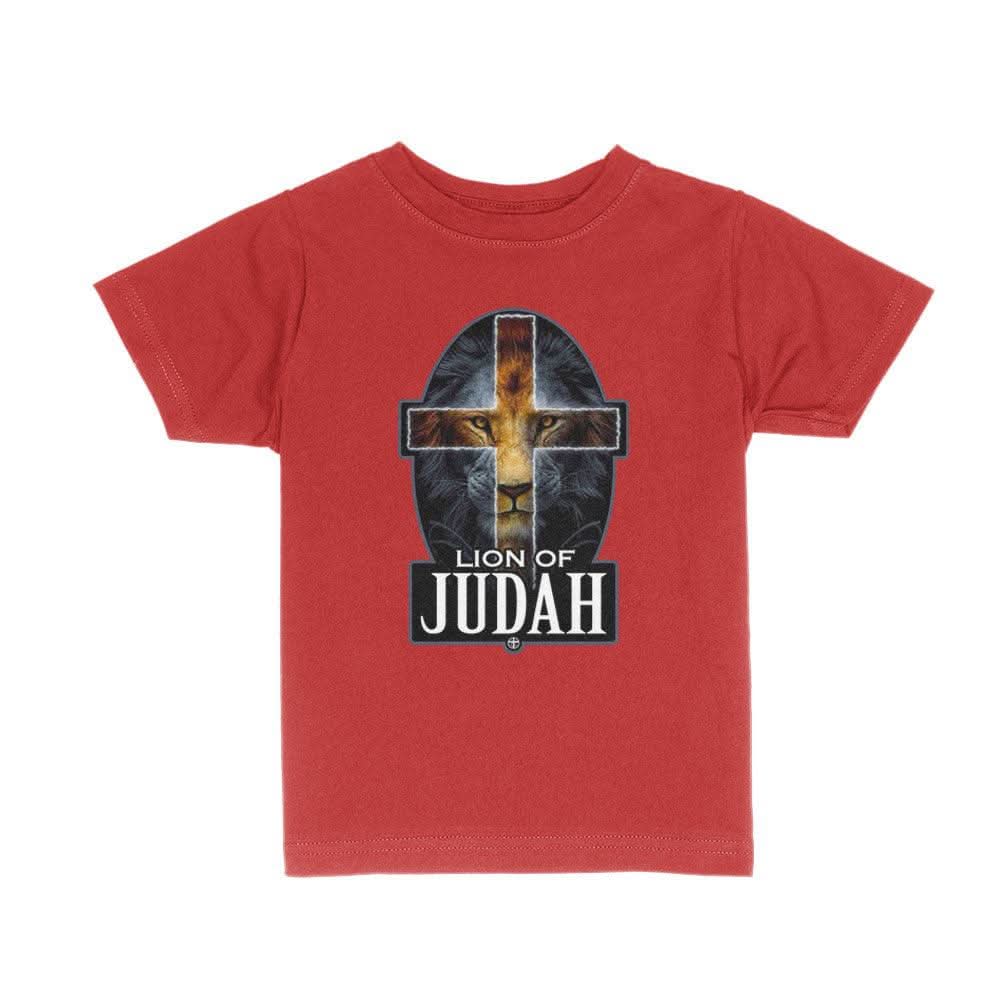 Lion Of Judah Cross Kids Shirts - Our True God