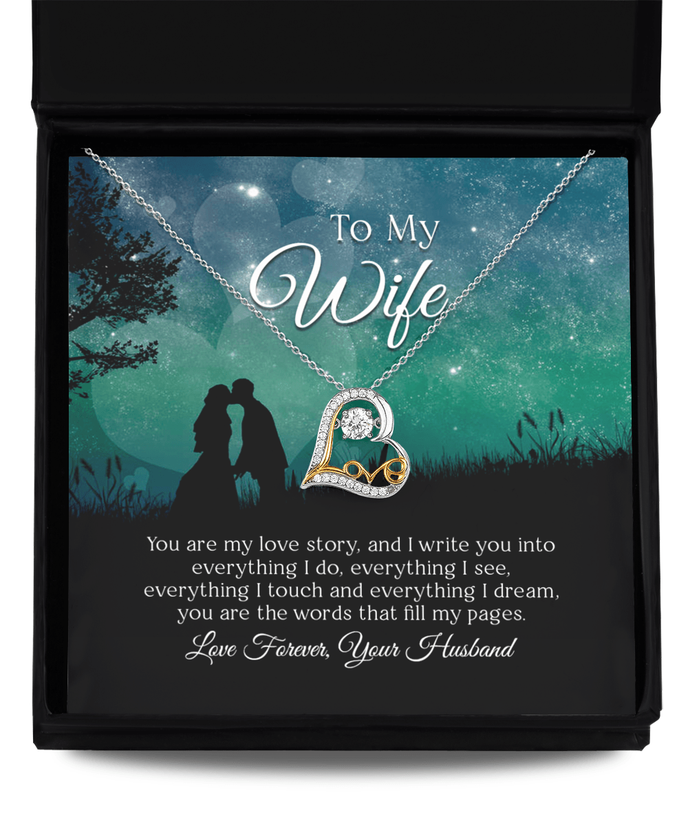 To My Wife - My Love Story - Love Necklace