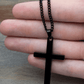 To My Son - Love You Always - Black Cross Necklace