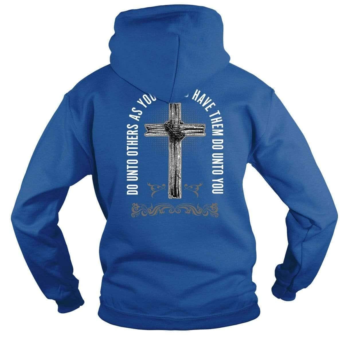 Our True God Apparel A Sinner Saved By Grace - Do Unto Others T-Shirt (Front and Back)