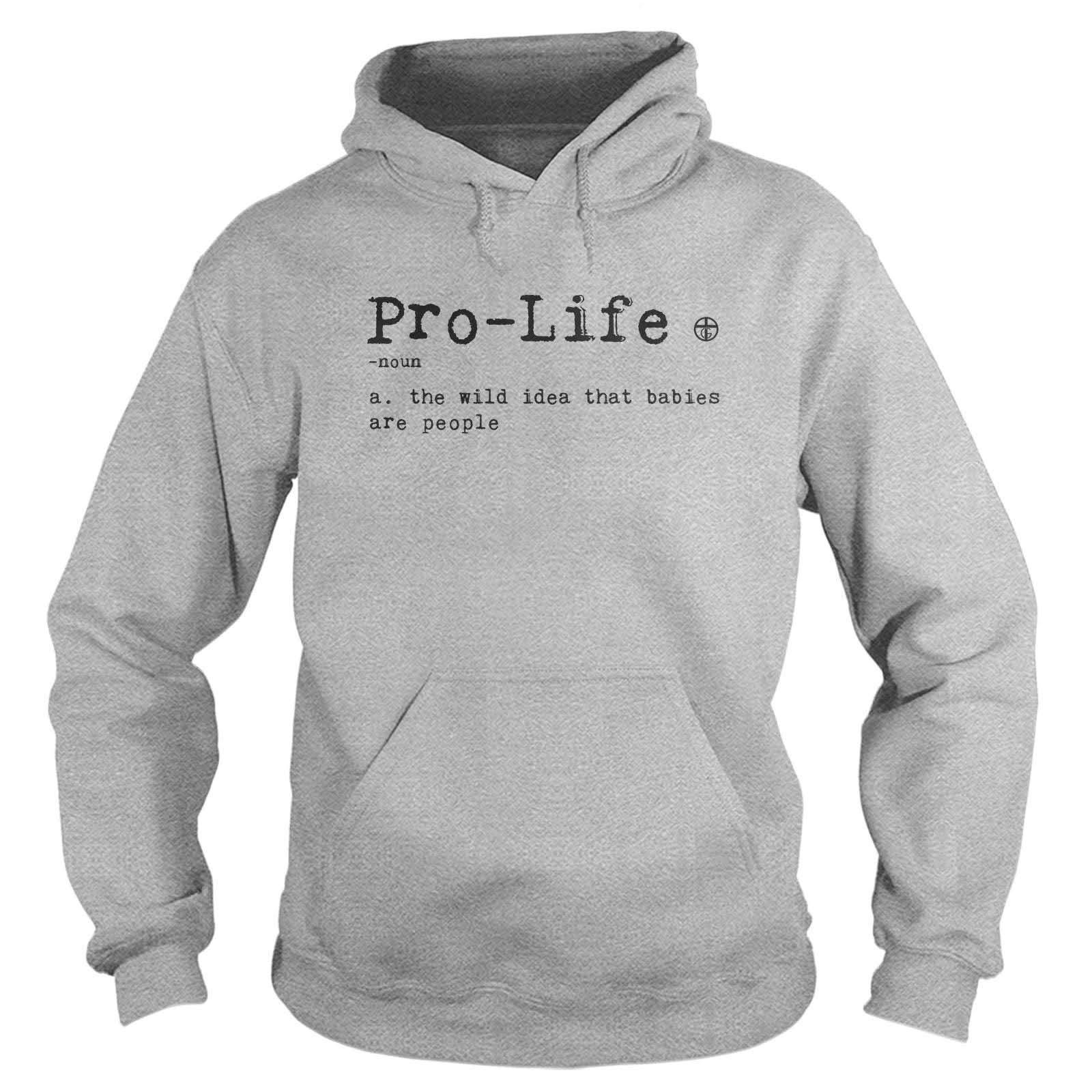 Our True God Apparel Hoodie / Grey / S God's Definition of Pro-Life