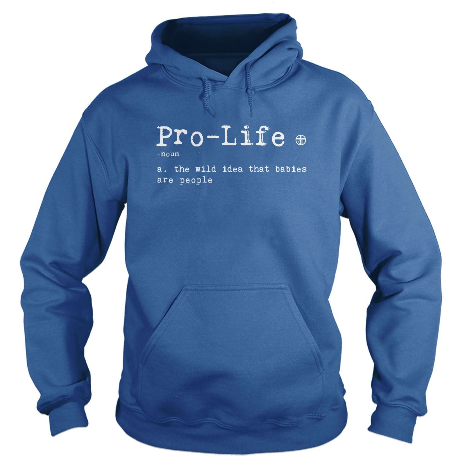 Our True God Apparel Hoodie / Royal Blue / S God's Definition of Pro-Life