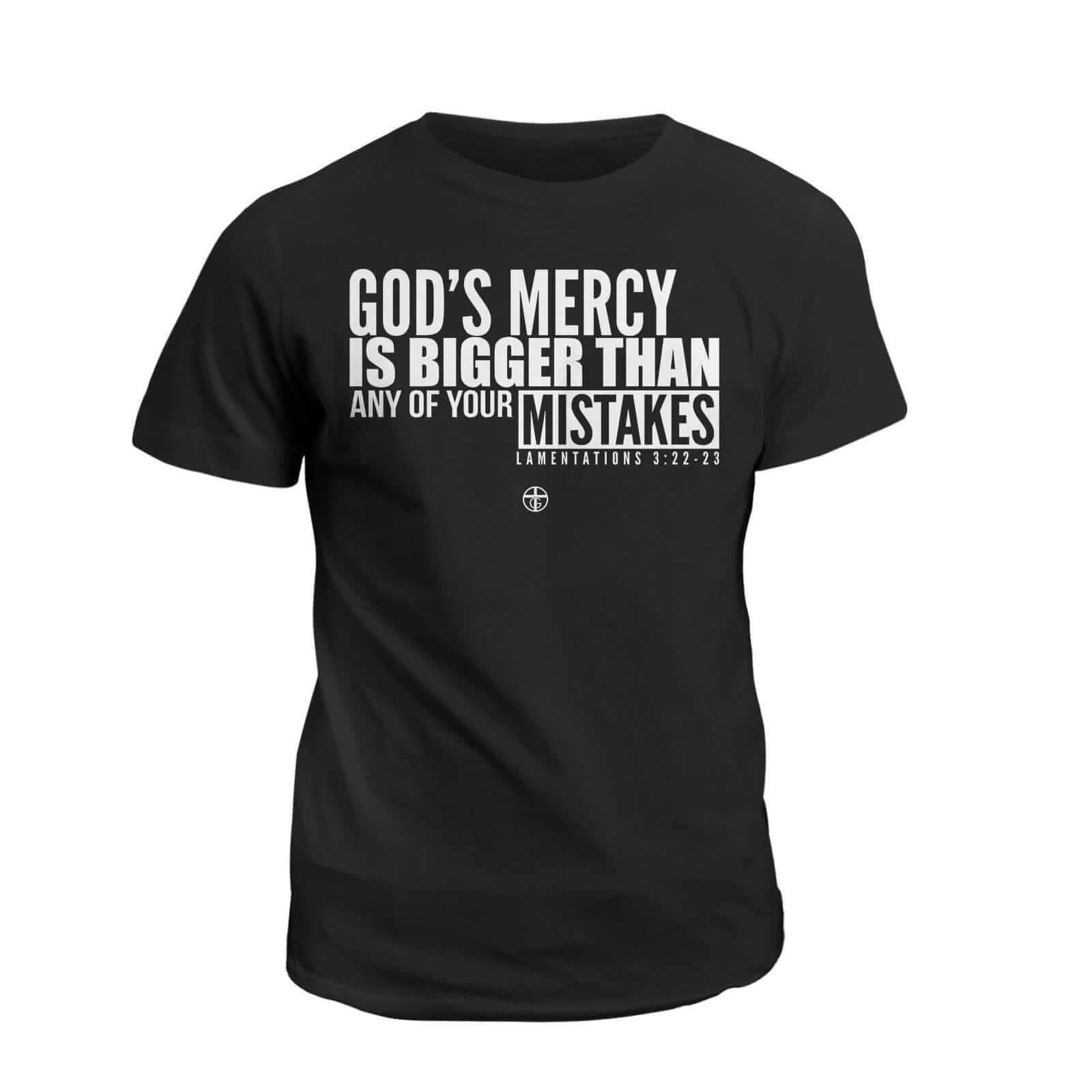 Our True God Apparel T-Shirt / Black / S God's Mercy Is Bigger T-Shirt