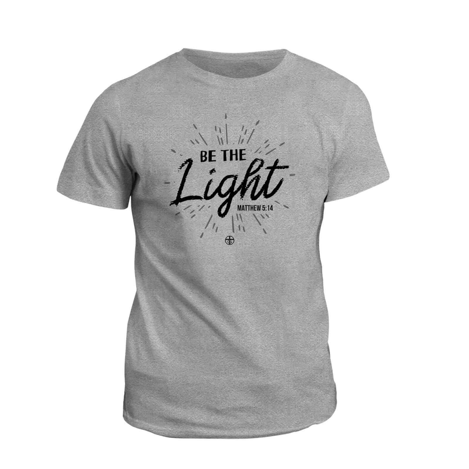 Our True God Apparel T-Shirt / Grey / S Be The Light