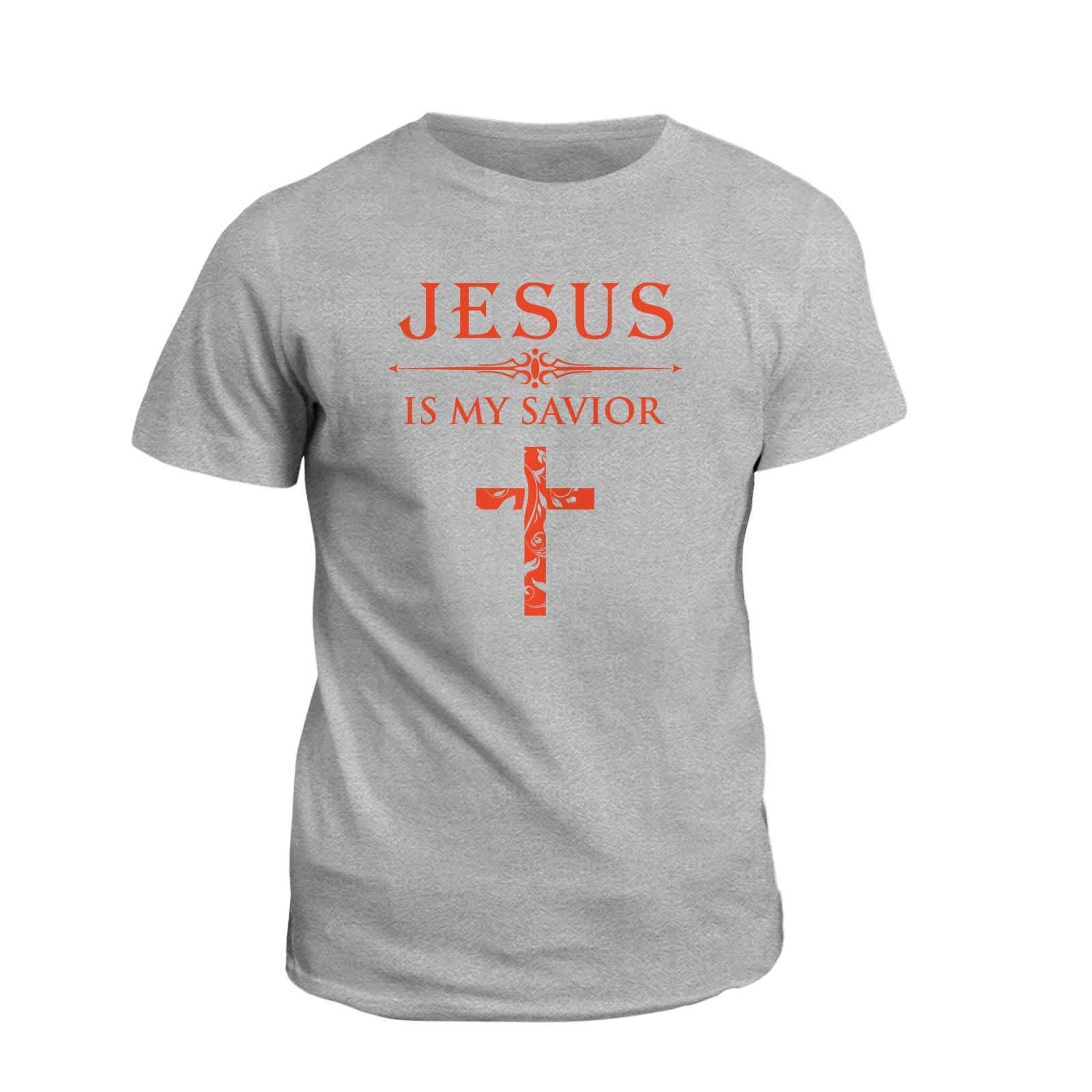 Our True God Apparel T-Shirt / Grey / S Jesus Is My Savior