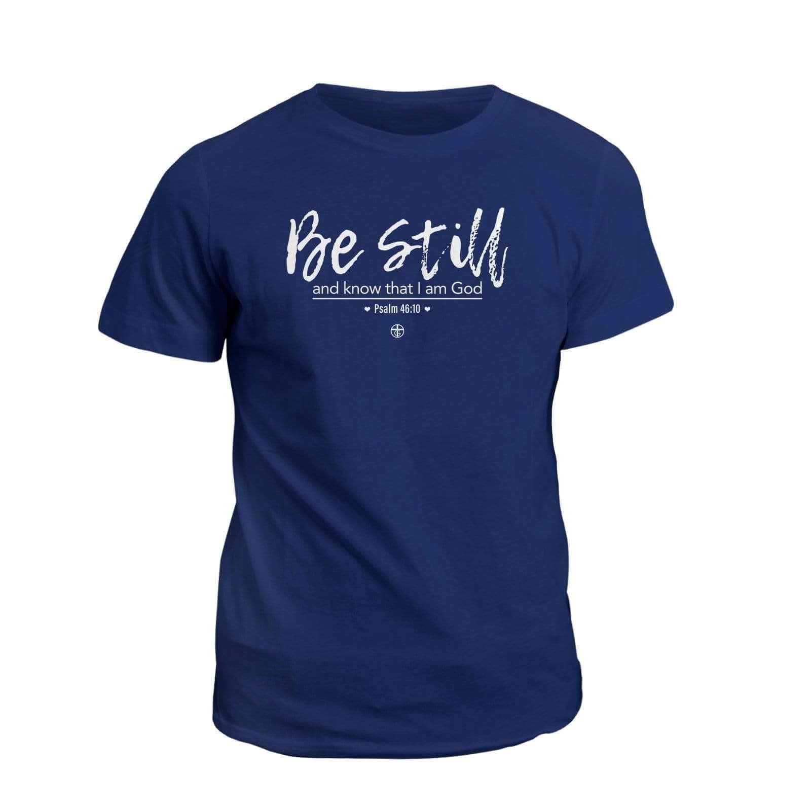 Our True God Apparel T-Shirt / Navy / S Ps 46:10 T-Shirt